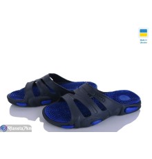 Шлепки чоловічі на літо (6 пар р.41-45) синій  "LEO"