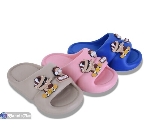 Шлепки дитячі на літо (12 пар р.30-35) мікс  "LEVLU"