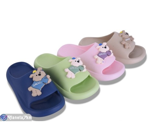 Шлепки дитячі на літо (12 пар р.30-35) мікс  "LEVLU"