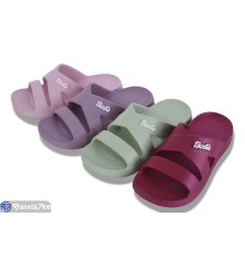 Шлепки жіночі на літо (12 пар р.36-41) мікс  "LEVLU"