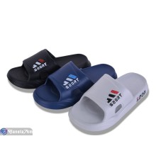 Шлепки чоловічі на літо (12 пар р.47-50) мікс  "LEVLU"