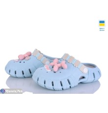 Кроки дитячі на літо (6 пар р.30-35) блакитний  "INPIRE"