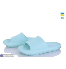 Шлепки жіночі на літо (6 пар р.36-41) зелений  "INPIRE"