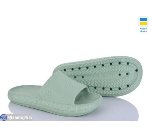 Шлепки жіночі на літо (6 пар р.36-41) зелений  "INPIRE"