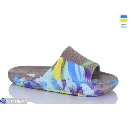 Шлепки жіночі на літо (6 пар р.36-41) коричневий  "INPIRE"