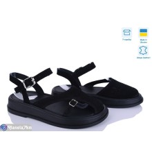 Босоніжки жіночі на літо (6 пар р.36-40) чорний  "Linda"