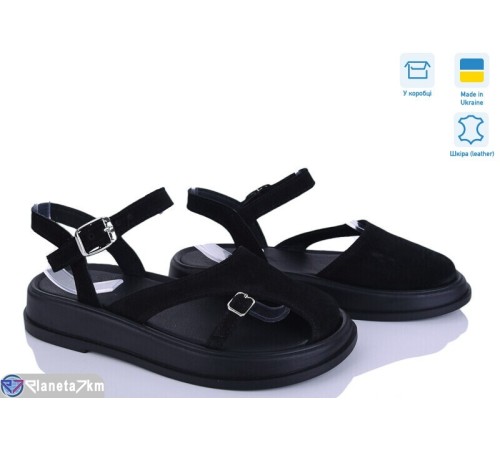 Босоніжки жіночі на літо (6 пар р.36-40) чорний  "Linda"