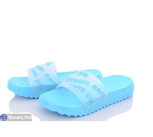 Шлепки жіночі на літо (8 пар р.36-41) блакитний  "Kalabok"