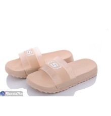 Шлепки жіночі на літо (8 пар р.36-41) бежевий  "Kalabok"