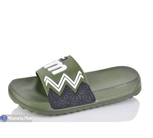 Шлепки дитячі на літо (8 пар р.36-41) хакі  "Kalabok"