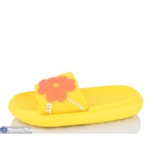Шлепки дитячі на літо (12 пар р.30-35) жовтий  "Kalabok"