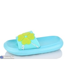 Шлепки дитячі на літо (12 пар р.30-35) зелений  "Kalabok"