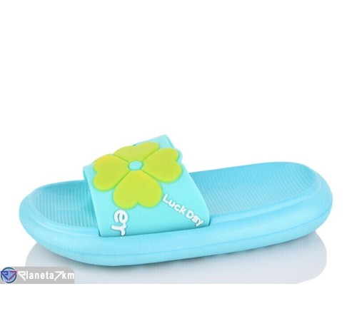 Шлепки дитячі на літо (12 пар р.30-35) зелений  "Kalabok"