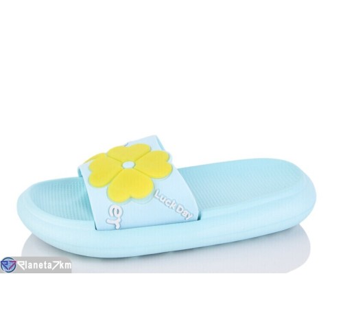 Шлепки дитячі на літо (12 пар р.30-35) блакитний  "Kalabok"