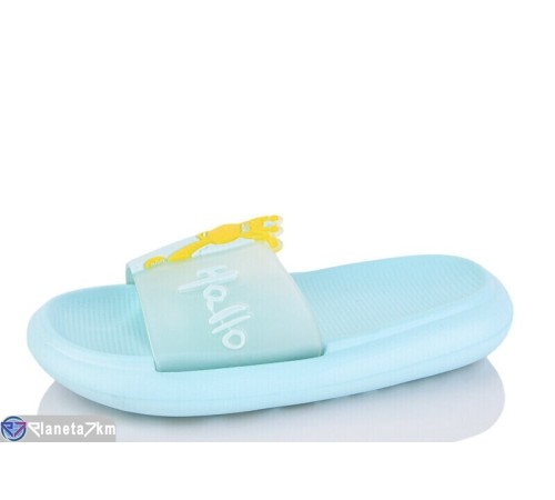 Шлепки дитячі на літо (12 пар р.30-35) блакитний  "Kalabok"