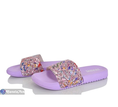 Шлепки жіночі на літо (12 пар р.36-41) фіолетовий  "LAIFA"