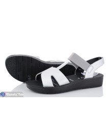 Босоніжки жіночі на літо (8 пар р.36-41) срібний  "Normashoes"