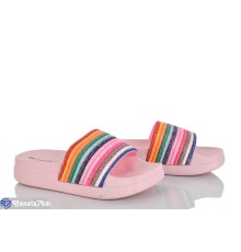 Шлепки жіночі на літо (8 пар р.36-41) рожевий  "LAIFA"