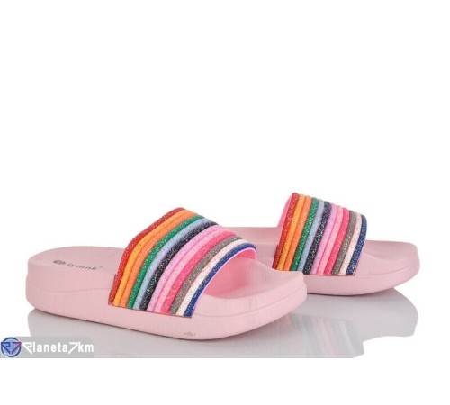 Шлепки жіночі на літо (8 пар р.36-41) рожевий  "LAIFA"