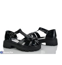 Дитячі босоніжки на літо (8 пар р.32-37) чорний  "Laifakids"