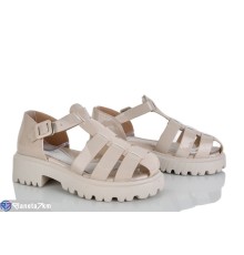 Дитячі босоніжки на літо (8 пар р.32-37) бежевий  "Laifakids"