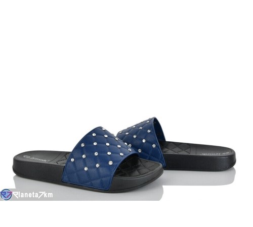 Шлепки жіночі на літо (8 пар р.36-41) синій  "LAIFA"