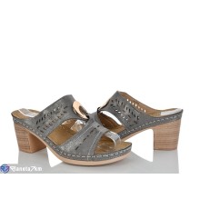 Шлепки жіночі на літо (8 пар р.36-41) сірий  "LAIFA"