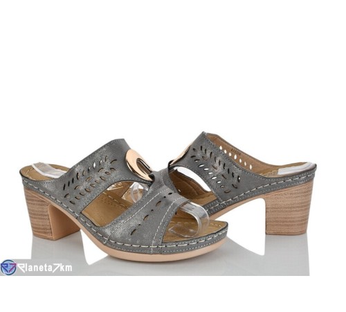 Шлепки жіночі на літо (8 пар р.36-41) сірий  "LAIFA"