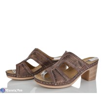 Шлепки жіночі на літо (8 пар р.36-41) бронзовий  "LAIFA"