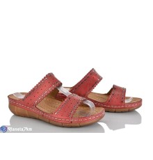 Шлепки жіночі на літо (8 пар р.36-41) червоний  "LAIFA"