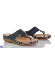 Шлепки жіночі на літо (8 пар р.36-41) синій  "LAIFA"