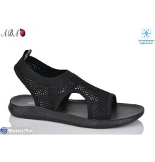 Босоніжки жіночі на літо (8 пар р.36-41) чорний  "Aba"