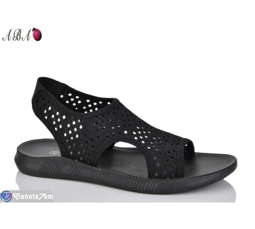 Босоніжки жіночі на літо (8 пар р.36-41) чорний  "Aba"