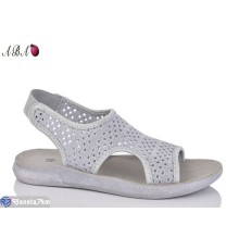 Босоніжки жіночі на літо (8 пар р.36-41) сірий  "Aba"