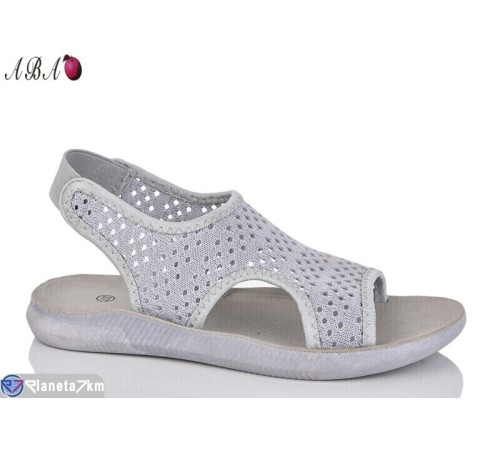 Босоніжки жіночі на літо (8 пар р.36-41) сірий  "Aba"