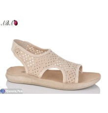 Босоніжки жіночі на літо (8 пар р.36-41) бежевий  "Aba"