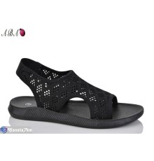 Босоніжки жіночі на літо (8 пар р.36-41) чорний  "Aba"