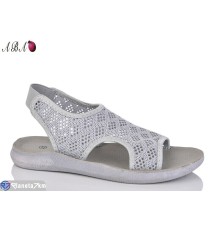 Босоніжки жіночі на літо (8 пар р.36-41) сірий  "Aba"