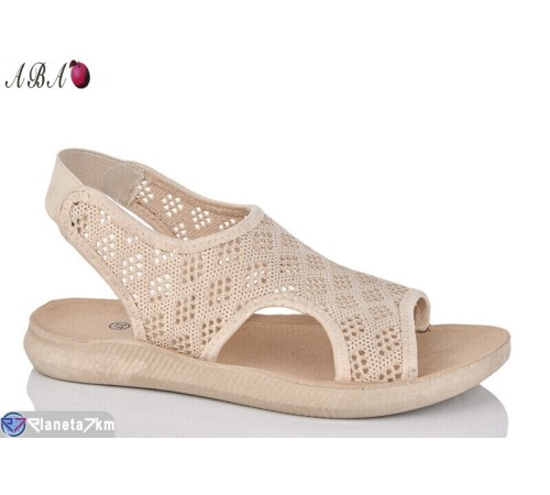 Босоніжки жіночі на літо (8 пар р.36-41) бежевий  "Aba"