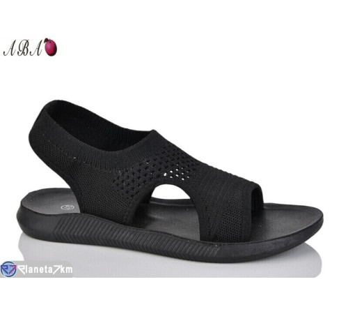 Босоніжки жіночі на літо (8 пар р.36-41) чорний  "Aba"