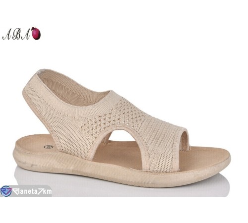 Босоніжки жіночі на літо (8 пар р.36-41) бежевий  "Aba"