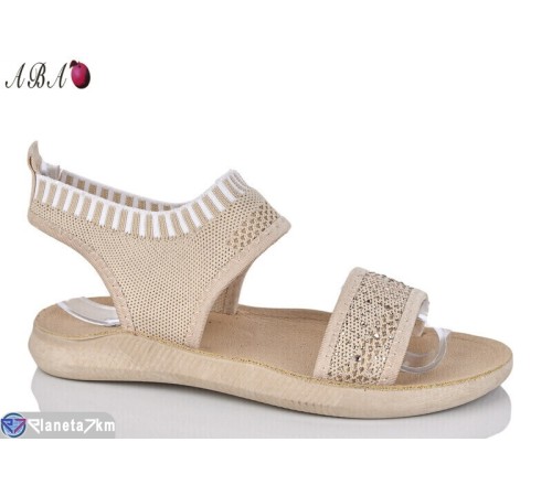 Босоніжки жіночі на літо (8 пар р.36-41) бежевий  "Aba"
