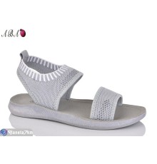 Босоніжки жіночі на літо (8 пар р.36-41) сірий  "Aba"