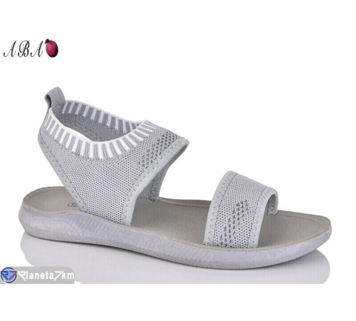 Босоніжки жіночі на літо (8 пар р.36-41) сірий  "Aba"