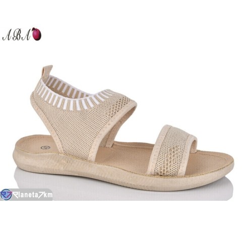 Босоніжки жіночі на літо (8 пар р.36-41) бежевий  "Aba"