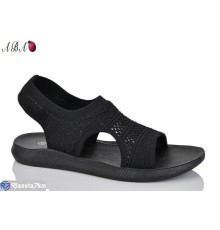 Босоніжки жіночі на літо (8 пар р.36-41) чорний  "Aba"