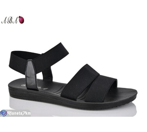 Босоніжки жіночі на літо (8 пар р.36-41) чорний  "Aba"