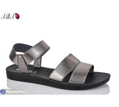 Босоніжки жіночі на літо (8 пар р.36-41) графіт  "Aba"