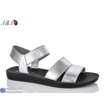 Босоніжки жіночі на літо (8 пар р.36-41) срібний  "Aba"