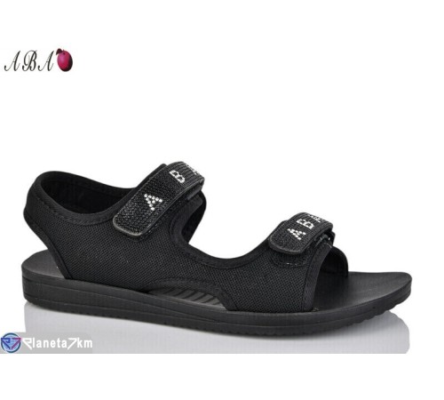 Босоніжки жіночі на літо (8 пар р.36-41) чорний  "Aba"